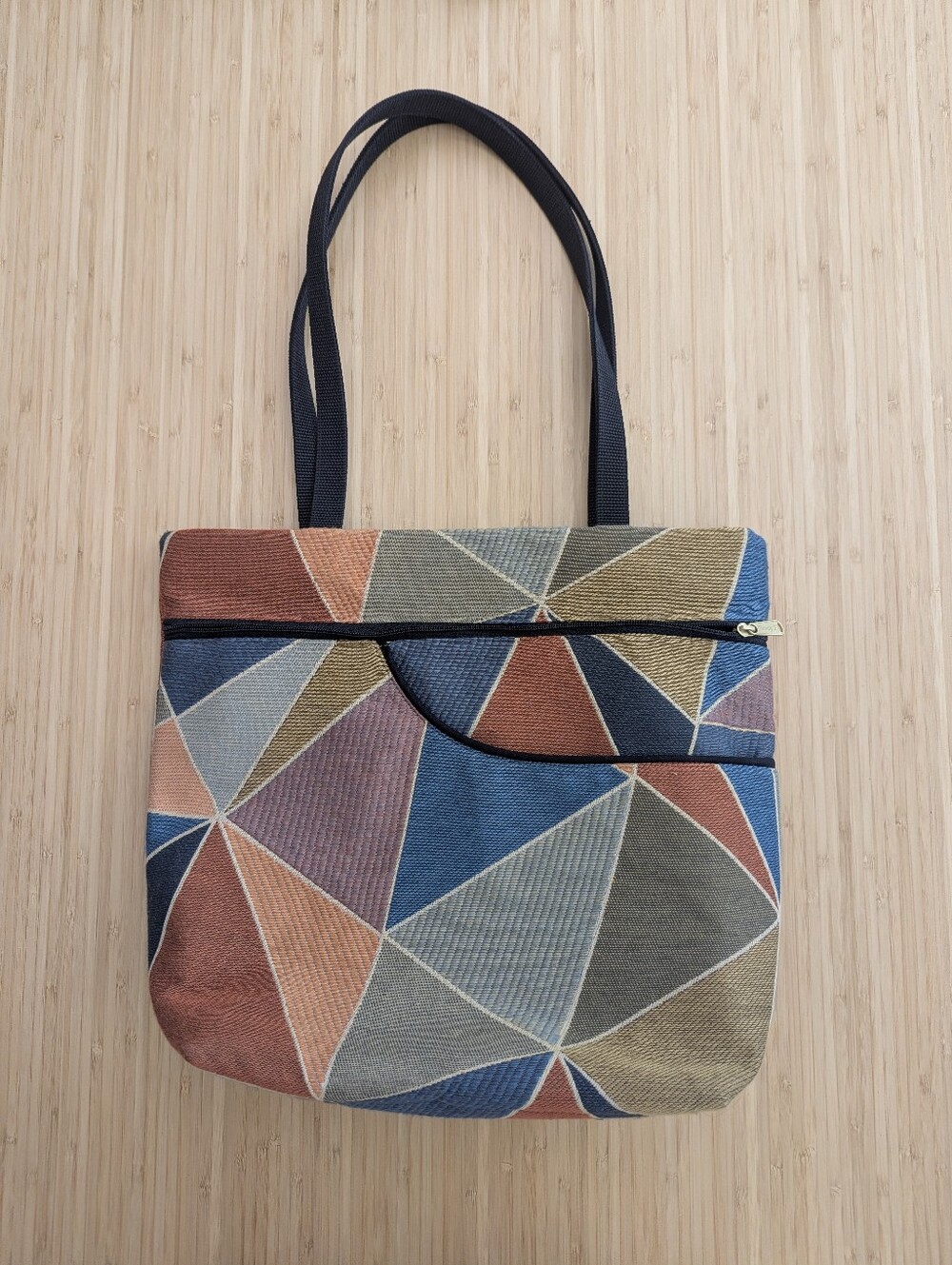 Museum style - Geometric Multicolor Tote Bag or laptop bag